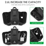 WEST BIKING Borsa da sella per bicicletta di grande capacità da 2,6 litri Borsa da sella con guscio rigido Borsa da sella con cuscino del sedile con staffa regolabile, WEST BIKING 2.6L Saddle Bag