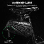 WEST BIKING Borsa da sella per bicicletta di grande capacità da 2,6 litri Borsa da sella con guscio rigido Borsa da sella con cuscino del sedile con staffa regolabile, WEST BIKING 2.6L Saddle Bag