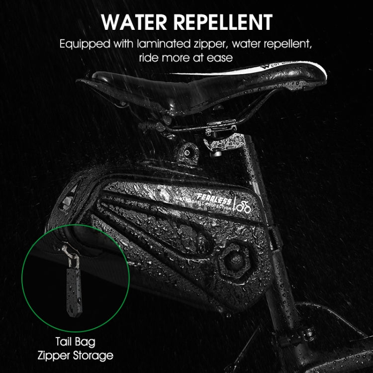WEST BIKING Borsa da sella per bicicletta di grande capacità da 2,6 litri Borsa da sella con guscio rigido Borsa da sella con cuscino del sedile con staffa regolabile, WEST BIKING 2.6L Saddle Bag