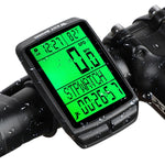 WEST BIKING Tachimetro contachilometri wireless multifunzione con retroilluminazione impermeabile per bicicletta in 5 lingue, 5 Languages