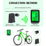 WEST BIKING Tachimetro contachilometri wireless multifunzione con retroilluminazione impermeabile per bicicletta in 5 lingue, 5 Languages