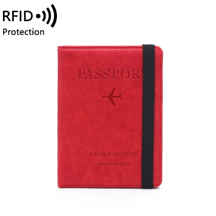 COVC1011 Custodia protettiva con fascia elastica per borsa porta carte di viaggio