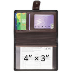 3 PCS Covc1002 Porta carte di credito per carte di credito con clip a fibbia Porta carte di protezione per documenti in PU