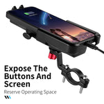 WEST BIKING Supporto per telefono cellulare per bici Supporto per telefono per motocicletta per scooter elettrico girevole a 360° in alluminio, stile:, Handlebar Style, Rearview Mirror Style