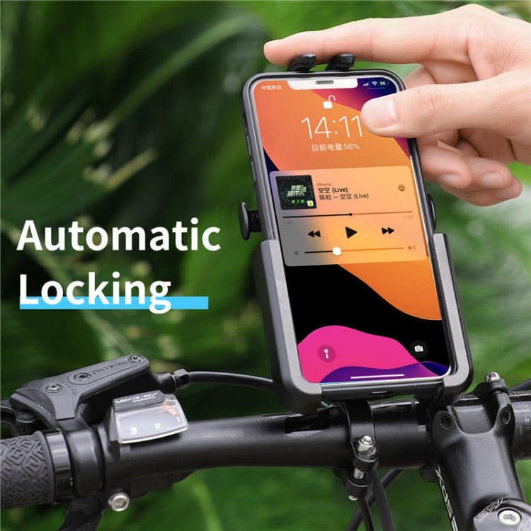 WEST BIKING Supporto per telefono cellulare per bici Supporto per telefono per motocicletta per scooter elettrico girevole a 360° in alluminio, stile:, Handlebar Style, Rearview Mirror Style