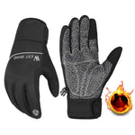 WEST BIKING YP0211220 Guanti da sci in pile caldo invernale Guanti da equitazione antiscivolo in silicone, M, L, XL