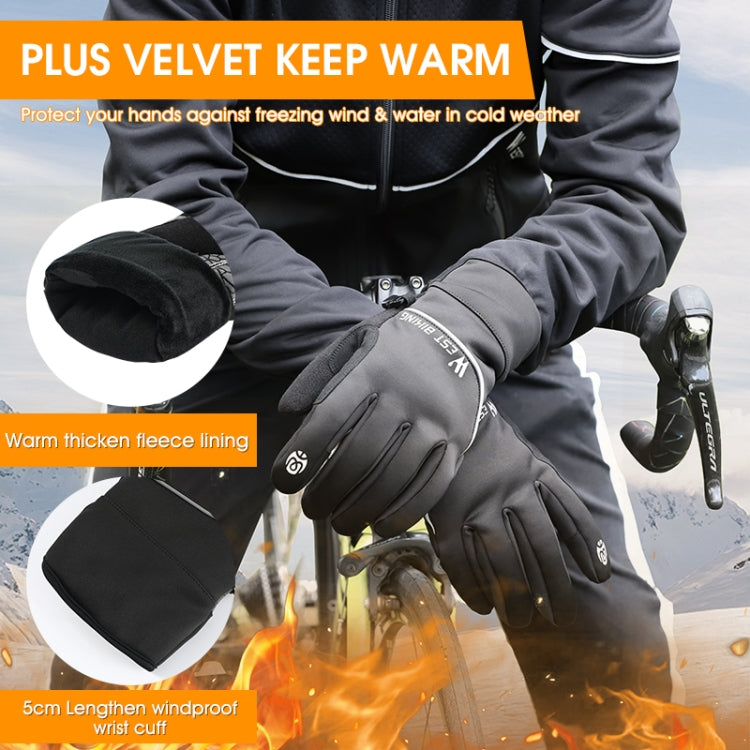 WEST BIKING YP0211220 Guanti da sci in pile caldo invernale Guanti da equitazione antiscivolo in silicone, M, L, XL