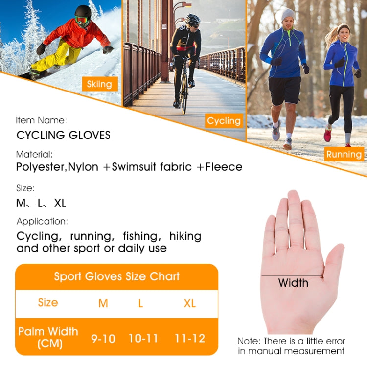 WEST BIKING YP0211220 Guanti da sci in pile caldo invernale Guanti da equitazione antiscivolo in silicone, M, L, XL