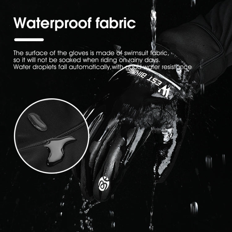 WEST BIKING YP0211220 Guanti da sci in pile caldo invernale Guanti da equitazione antiscivolo in silicone, M, L, XL