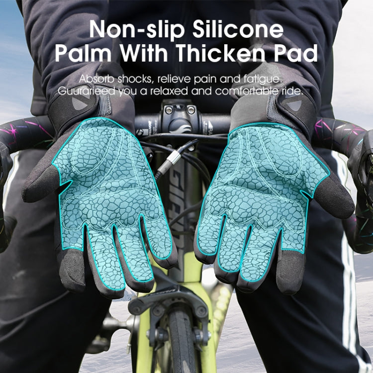 WEST BIKING YP0211220 Guanti da sci in pile caldo invernale Guanti da equitazione antiscivolo in silicone, M, L, XL
