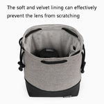 Baona Borsa per fotocamera Micro SLR impermeabile Custodia protettiva Borsa con coulisse, Small Gray, Medium Gray, Large Gray