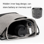 Baona Borsa per fotocamera Micro SLR impermeabile Custodia protettiva Borsa con coulisse, Small Gray, Medium Gray, Large Gray