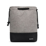 Baona Borsa per fotocamera Micro SLR impermeabile Custodia protettiva Borsa con coulisse, Small Gray, Medium Gray, Large Gray