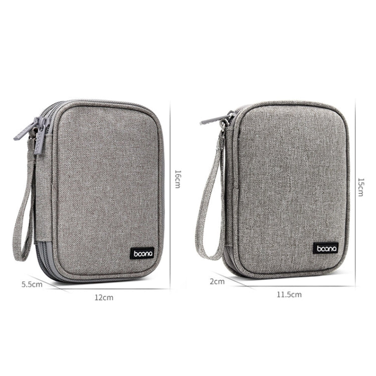 Baona BN-C003 Custodia protettiva per disco rigido portatile Borsa per disco rigido portatile, Double-layer (Gray), Double-layer (Black), Single-layer (Gray), Single-layer (Black)