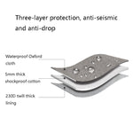 Baona BN-C003 Custodia protettiva per disco rigido portatile Borsa per disco rigido portatile, Double-layer (Gray), Double-layer (Black), Single-layer (Gray), Single-layer (Black)
