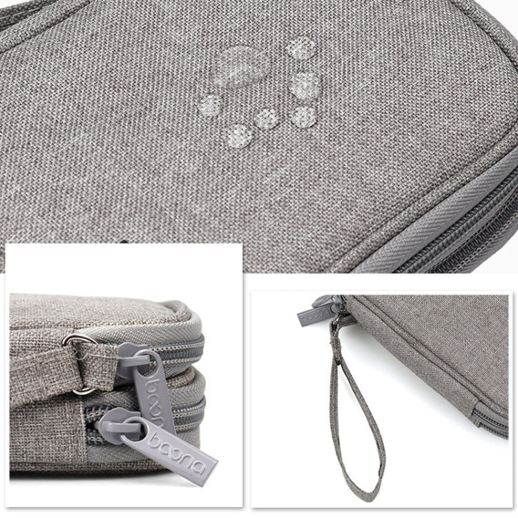 Baona BN-C003 Custodia protettiva per disco rigido portatile Borsa per disco rigido portatile, Double-layer (Gray), Double-layer (Black), Single-layer (Gray), Single-layer (Black)