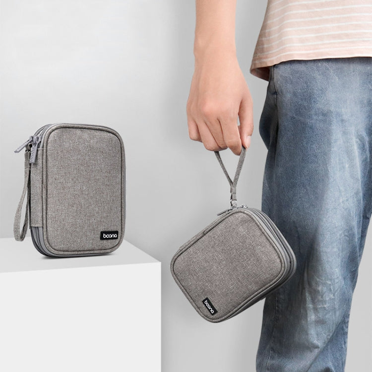 Baona BN-C003 Custodia protettiva per disco rigido portatile Borsa per disco rigido portatile, Double-layer (Gray), Double-layer (Black), Single-layer (Gray), Single-layer (Black)