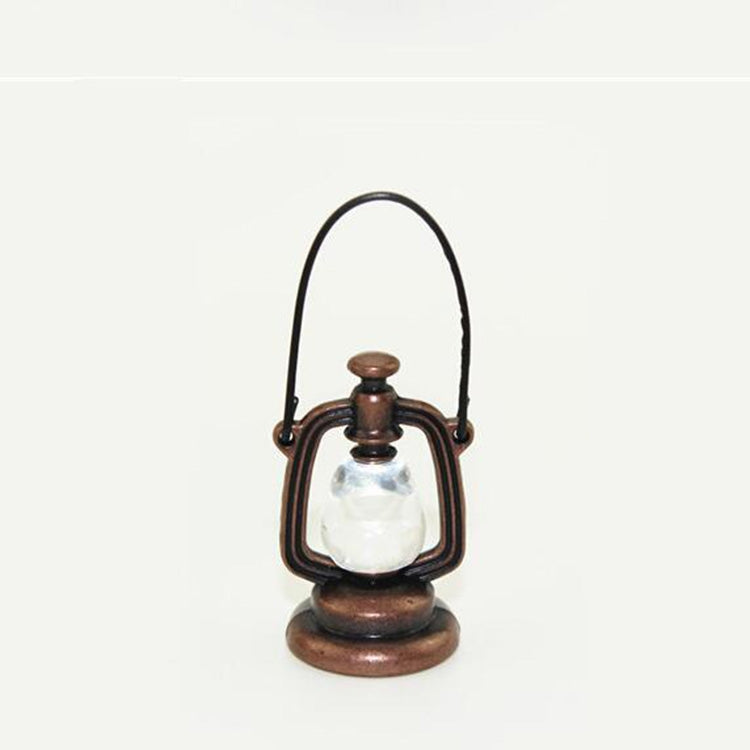 Lampada a olio retrò miniatura per casa delle bambole