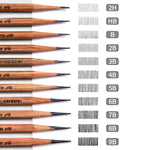 2 scatole Marco 7001 Sketch Pencil Children Original Wooden Word Learning Cancelleria Art Calligraphy Drawing Pencil, HB, 2B, 2H, B, 3B, 4B, 5B, 6B, 7B, 8B, 9B