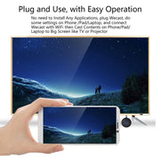 E89BK 2.4GHz / 5GHz WiFi Wireless Display Dongle Ricevitore schermo orizzontale e verticale Streaming Media Player HDTV Stick