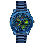 SANDA P1065 Wheel Series Orologio da uomo al quarzo con cinturino in acciaio casual, For Men Blue Red, For Men Black Red, For Men Silver Red, For Men Blue Green, For Men Black Green, For Men Silver Green