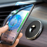 4 PCS Q6 Supporto per telefono cellulare magnetico per auto Staffa di navigazione per cruscotto rotondo per auto, Q6