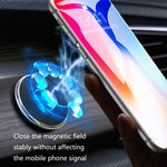 4 PCS Q6 Supporto per telefono cellulare magnetico per auto Staffa di navigazione per cruscotto rotondo per auto, Q6