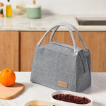 2 PCS Lunch Lunar Bag Alluminio Film Ispessimento Contenitore per il pranzo portatile di grande capacità, Large, Small