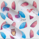 Adesivi per unghie colorati estivi 10 pezzi