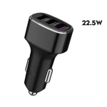 Caricabatterie a ricarica rapida per auto con tre porte USB per Huawei/OPPO/VIVO/OnePlus e altri tipi di ricarica flash, GT680 Black, GT680 Gray, GT780 Black, GT780 Gray