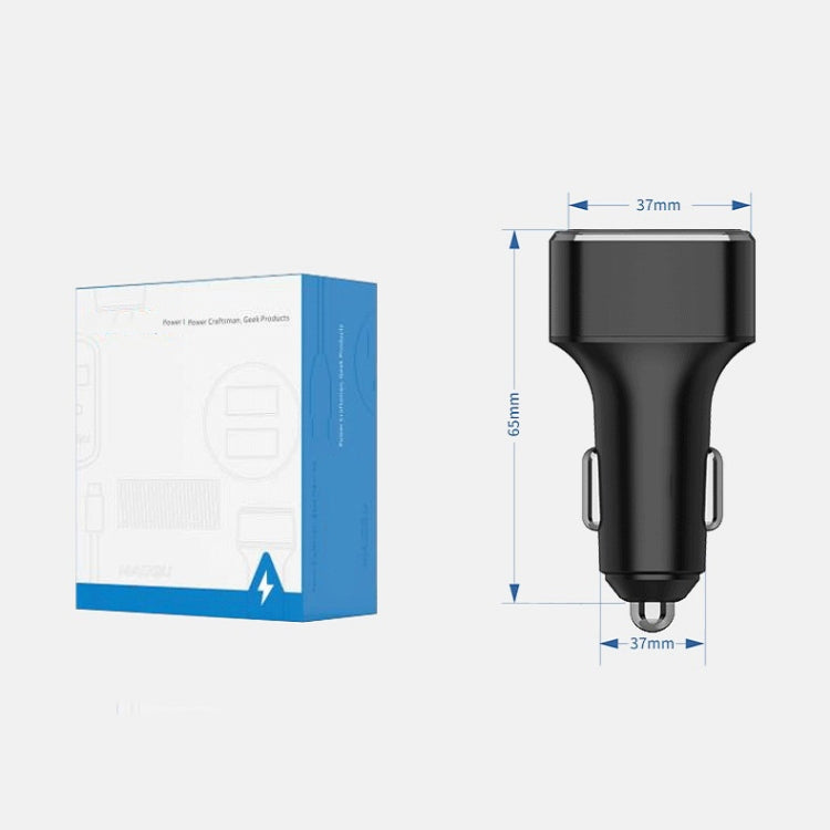 Caricabatterie a ricarica rapida per auto con tre porte USB per Huawei/OPPO/VIVO/OnePlus e altri tipi di ricarica flash, GT680 Black, GT680 Gray, GT780 Black, GT780 Gray
