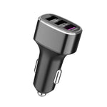 Caricabatterie a ricarica rapida per auto con tre porte USB per Huawei/OPPO/VIVO/OnePlus e altri tipi di ricarica flash, GT680 Black, GT680 Gray, GT780 Black, GT780 Gray