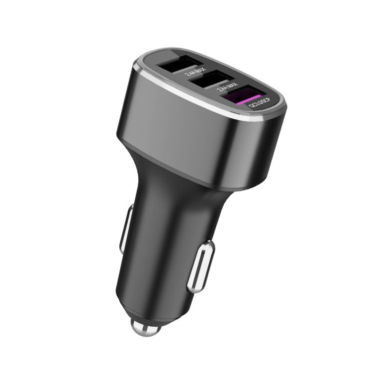 Caricabatterie a ricarica rapida per auto con tre porte USB per Huawei/OPPO/VIVO/OnePlus e altri tipi di ricarica flash, GT680 Black, GT680 Gray, GT780 Black, GT780 Gray