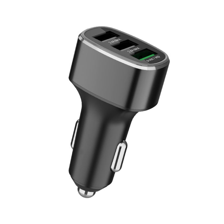 Caricabatterie a ricarica rapida per auto con tre porte USB per Huawei/OPPO/VIVO/OnePlus e altri tipi di ricarica flash, GT680 Black, GT680 Gray, GT780 Black, GT780 Gray