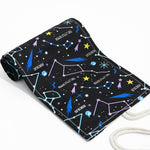 Borsa per matite colorate per schizzi del cielo notturno Borsa per penne per tende in tela di grande capacità per studenti, 12 Holes, 24 Holes, 36  Holes, 48  Holes, 72 Holes