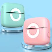 Mini stampante portatile per domande sbagliate Stampante per appunti di testo con foto per studenti, Pink, Blue