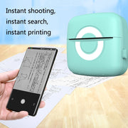 Mini stampante portatile per domande sbagliate Stampante per appunti di testo con foto per studenti, Pink, Blue