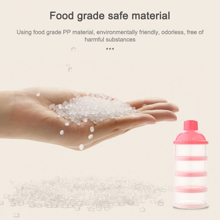 Scatola alimenti portatile 4 scomparti senza BPA