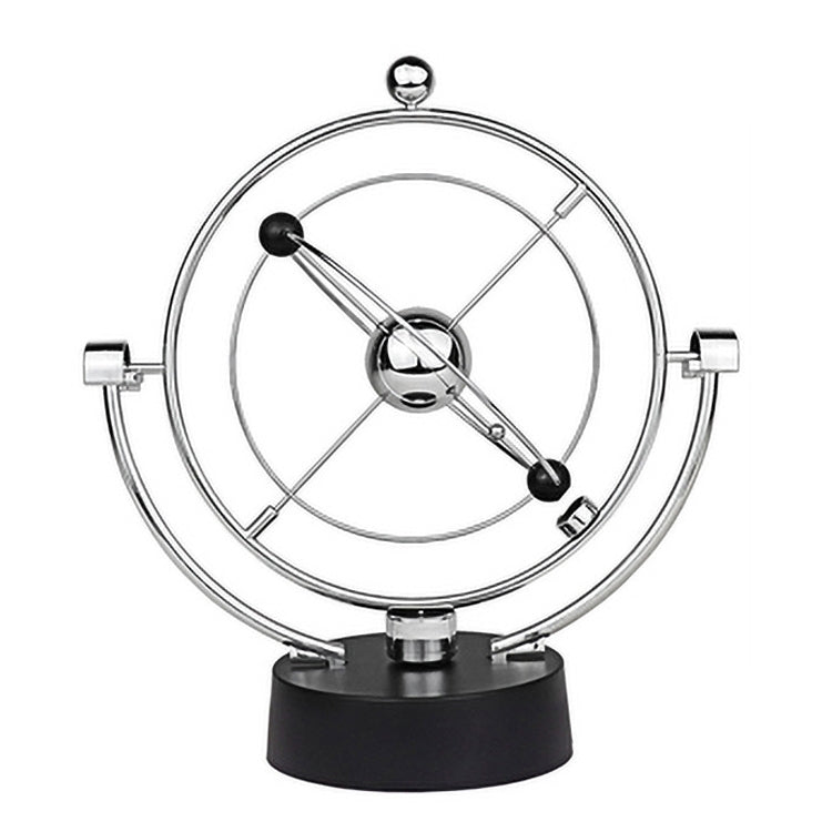 H004 Earth Permanent Meter Universo Galaxy Meccanismo Rock Ornamento rotante elettrico magnetico, Silver, Green