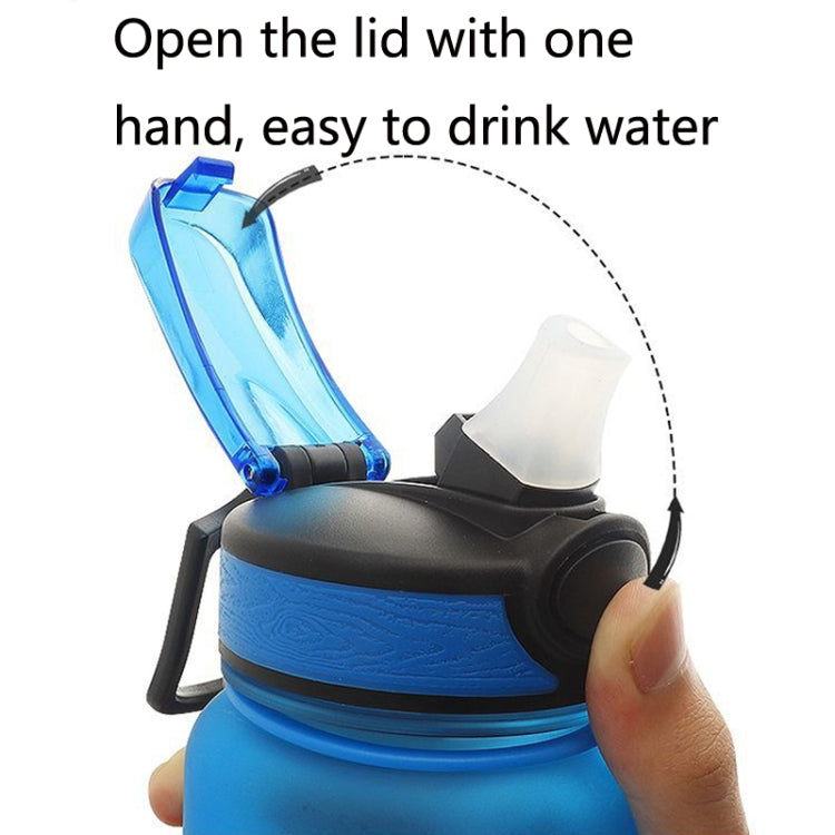 Bollitore sportivo per esterni di grande capacità con tazza in plastica Tritan da 1 litro, Blue Pink, Orange Blue, Yellow Blue Purple, Purple Orange