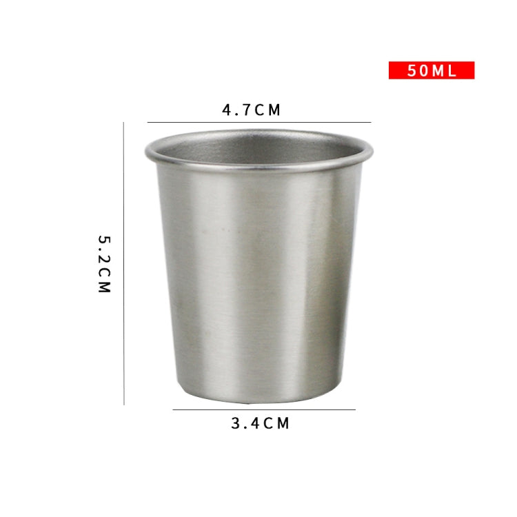 5 PCS Boccale da birra in acciaio inossidabile 304 Tazza da acqua per bambini anti-caduta, 50ml