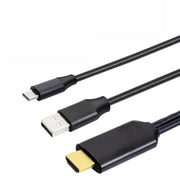 T2 Tipo C da USB a HDMI compatibile 4K 60Hz HD Connettore schermo TV via cavo per telefoni, tablet, laptop, proiettori