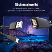 T2 Tipo C da USB a HDMI compatibile 4K 60Hz HD Connettore schermo TV via cavo per telefoni, tablet, laptop, proiettori
