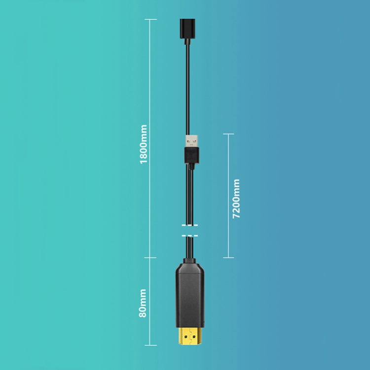 Adattatore Type-C USB a HDMI con audio 1080p 1,8m