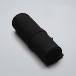 Borsa per penna a rotolo di tela nera pura fatta a mano Tenda a matita colorata per schizzi di ragazzo e ragazza di grande capacità, 12 Holes, 24 Holes, 36  Holes, 48  Holesk, 72 Holes, 108 Holes