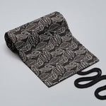 Black Leaf Canvas Printing Pen Curtain Borsa per penna a rotolo di grande capacità Borsa per penna a colori per schizzi, 12 Holes, 24 Holes, 36  Holes, 48  Holes, 72 Holes