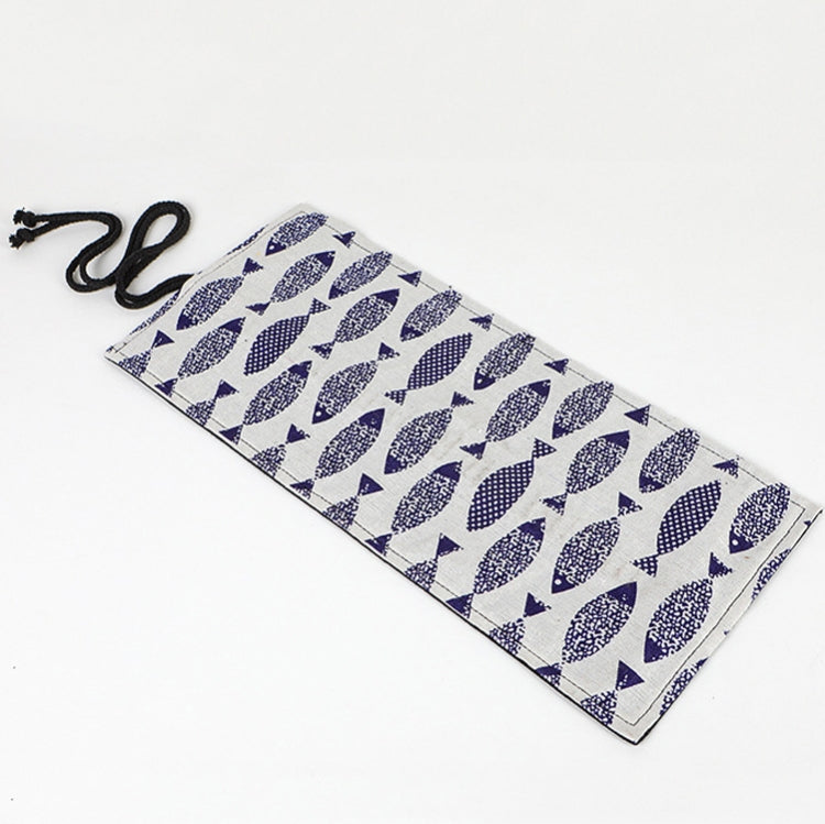 Saury Hand Canvas Pen Curtain Color Lead Roller Pen Bag Scatola di cancelleria, 12 Holes, 24 Holes, 36  Holes, 48  Holes, 72 Holes