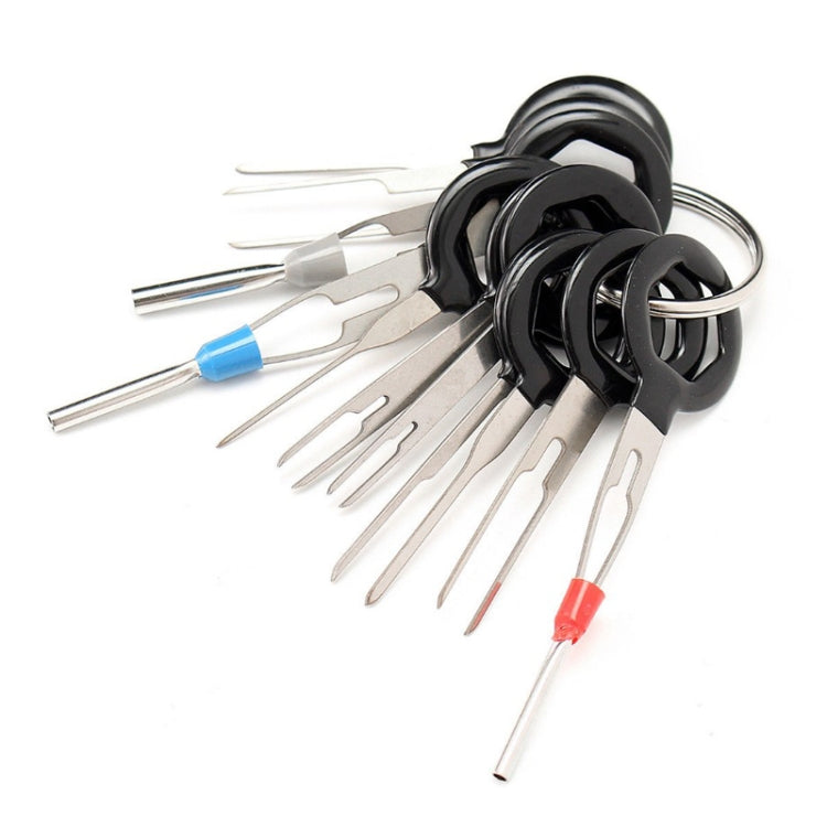 11 PCS Kit di strumenti per la rimozione del terminale dell'estrattore per auto Cablaggio elettrico Kit estrattore perno di rilascio dell'estrattore del connettore a crimpare, 11 In 1