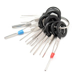 11 PCS Kit di strumenti per la rimozione del terminale dell'estrattore per auto Cablaggio elettrico Kit estrattore perno di rilascio dell'estrattore del connettore a crimpare, 11 In 1