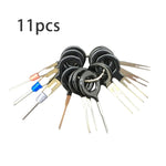 11 PCS Kit di strumenti per la rimozione del terminale dell'estrattore per auto Cablaggio elettrico Kit estrattore perno di rilascio dell'estrattore del connettore a crimpare, 11 In 1